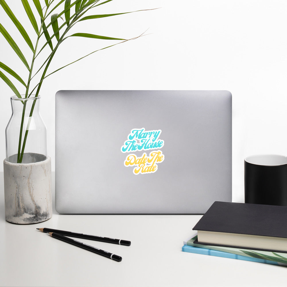 Marry the House Bubble-free stickers