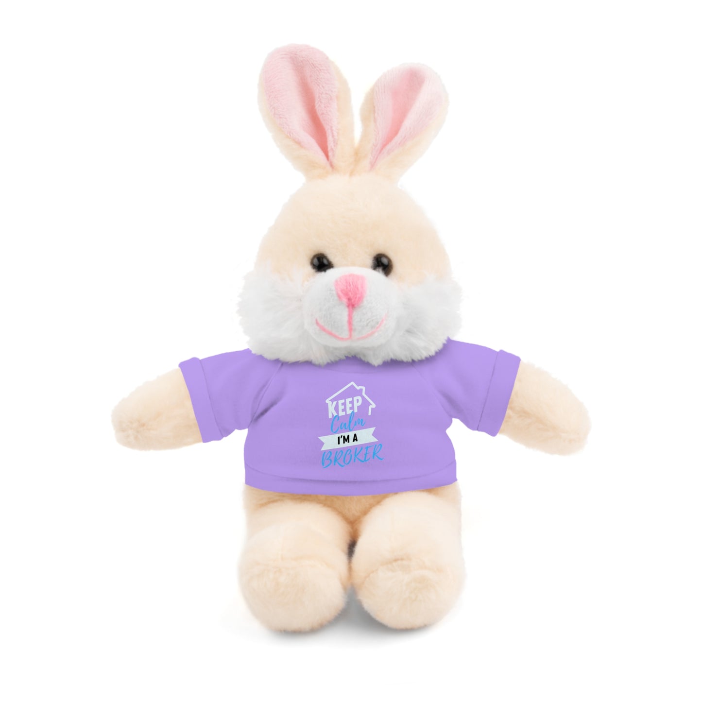 Keep Calm I'm A Broker Stuffed Animals with Tee