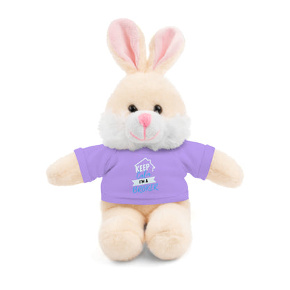 Keep Calm I'm A Broker Stuffed Animals with Tee