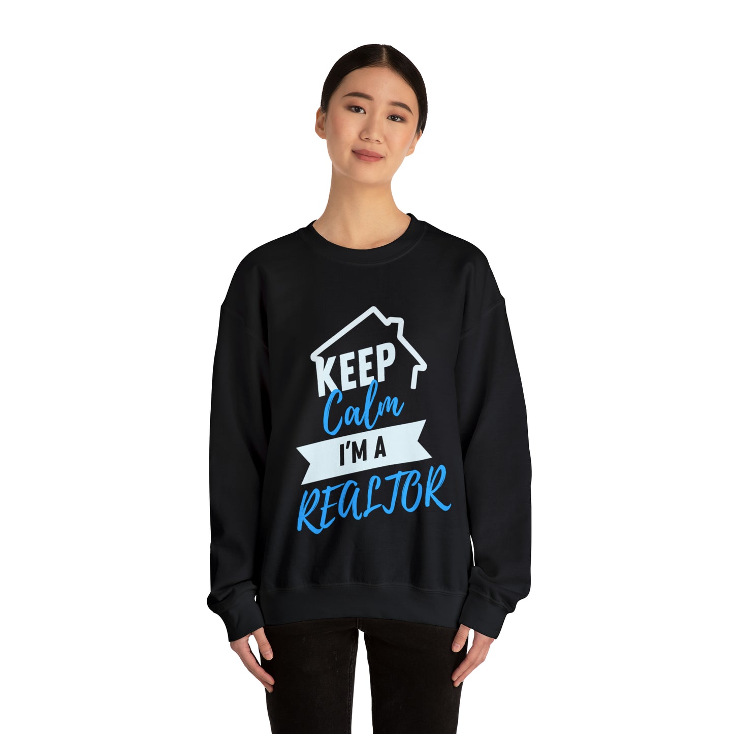 Keep Calm I’m a Realtor Unisex Heavy Blend™ Crewneck Sweatshirt