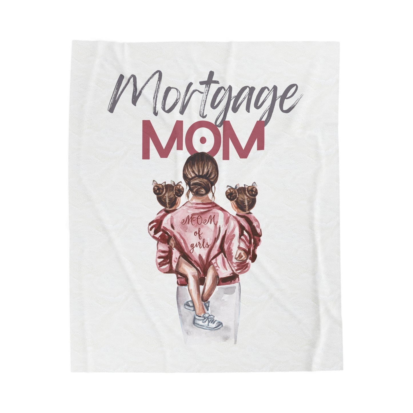 Mortgage Mom Velveteen Plush Blanket