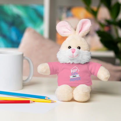 Keep Calm I'm A Broker Stuffed Animals with Tee