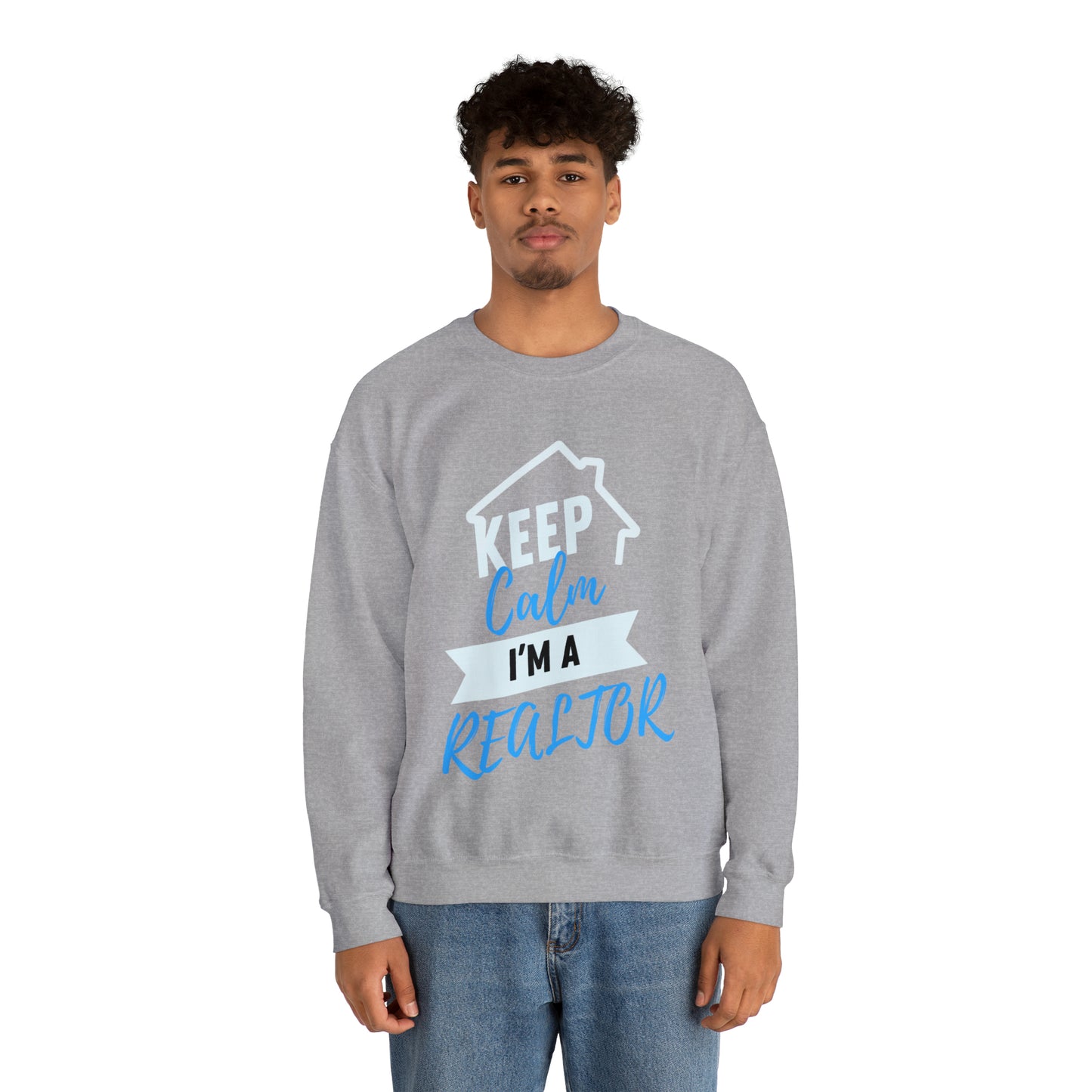 Keep Calm I’m a Realtor Unisex Heavy Blend™ Crewneck Sweatshirt