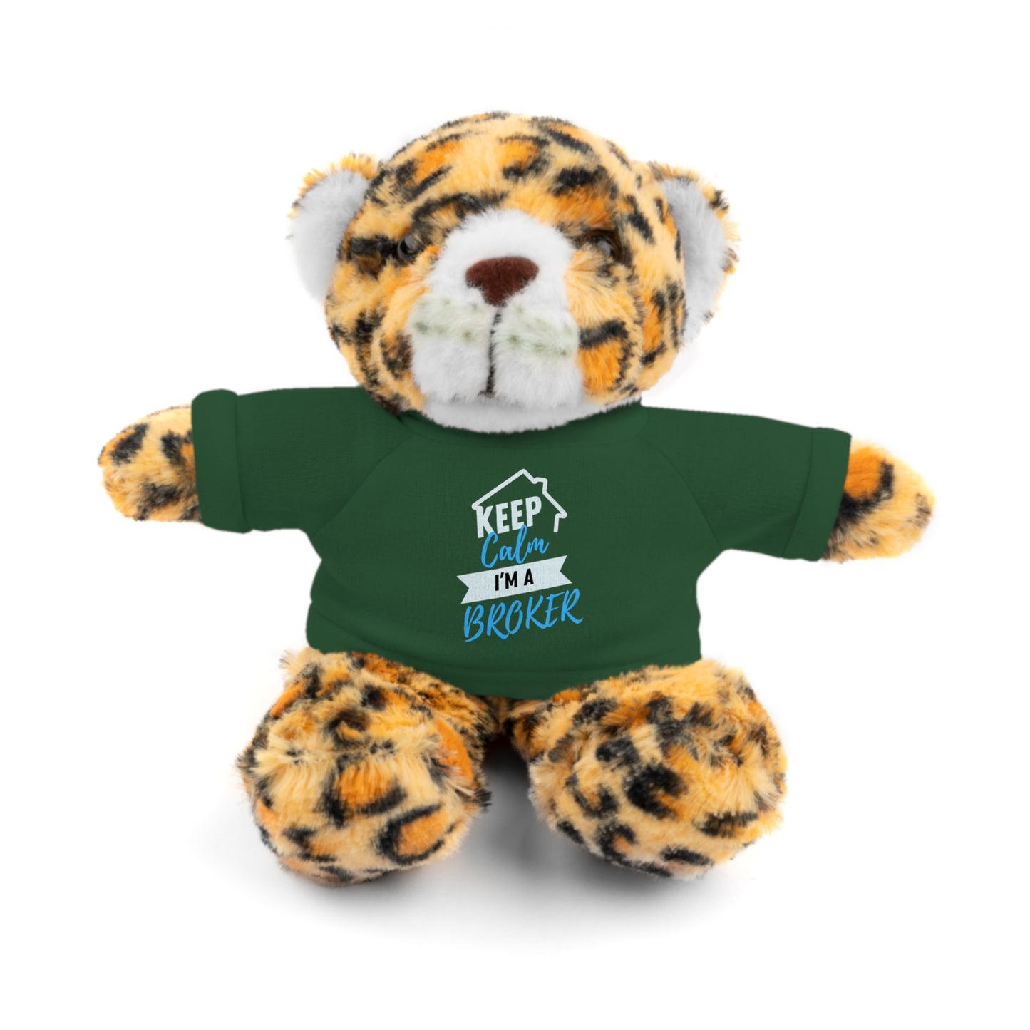 Keep Calm I'm A Broker Stuffed Animals with Tee