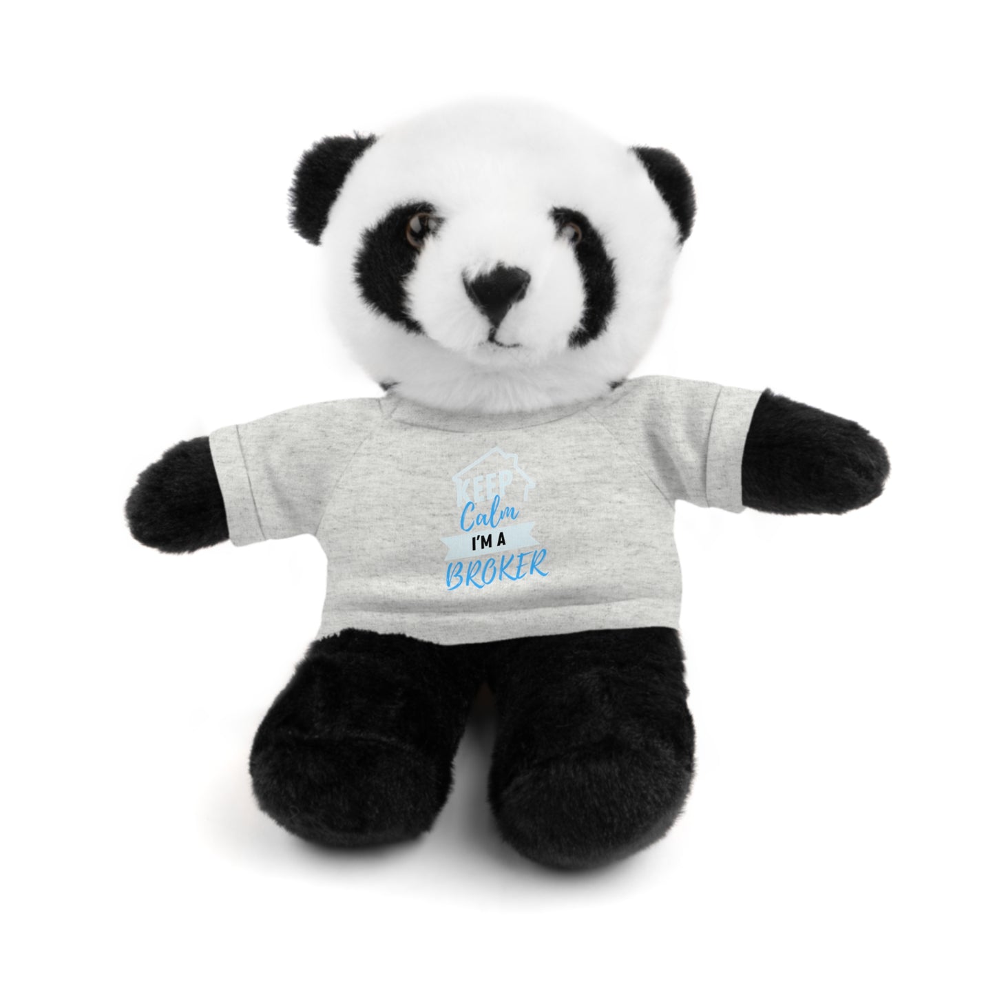 Keep Calm I'm A Broker Stuffed Animals with Tee