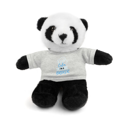 Keep Calm I'm A Broker Stuffed Animals with Tee