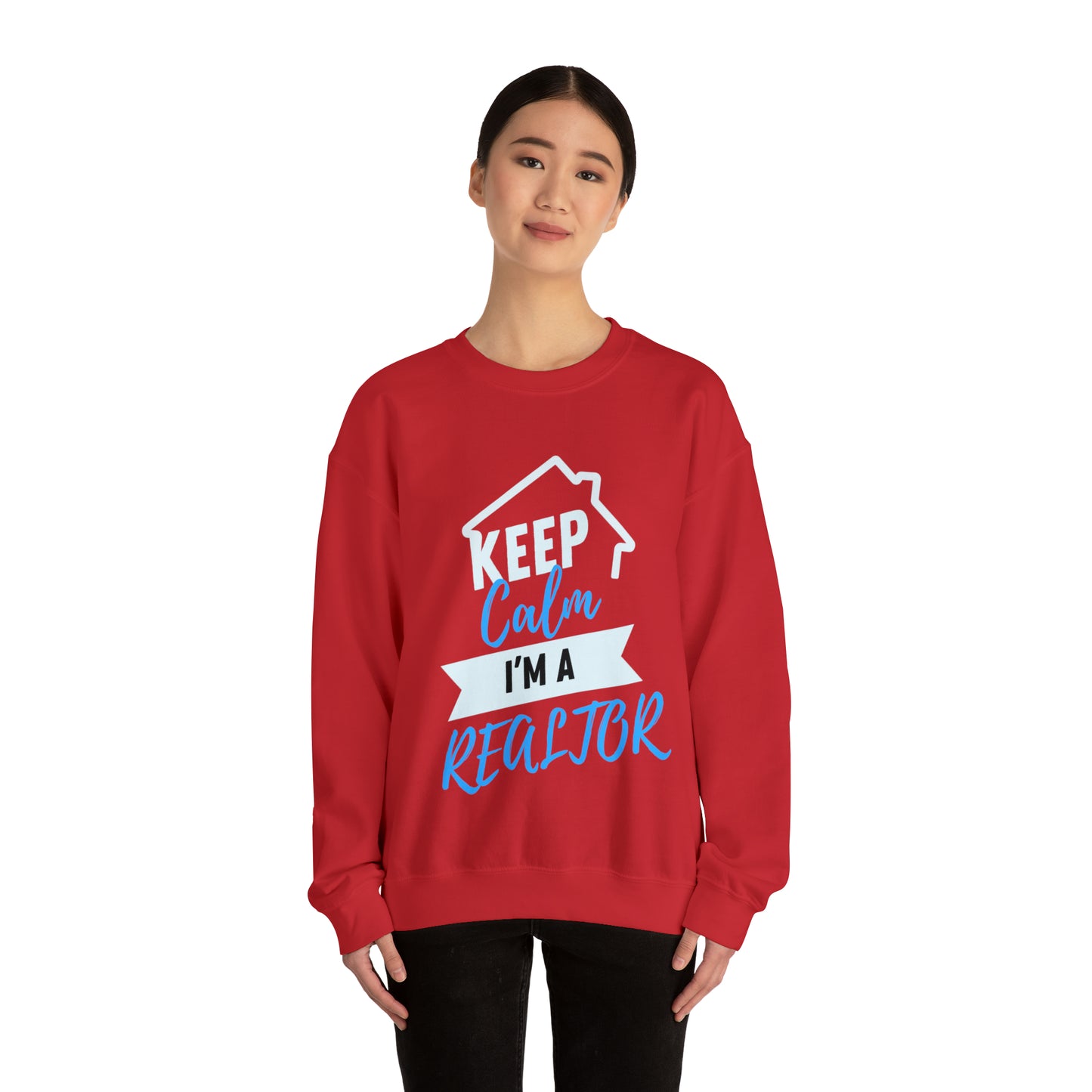 Keep Calm I’m a Realtor Unisex Heavy Blend™ Crewneck Sweatshirt