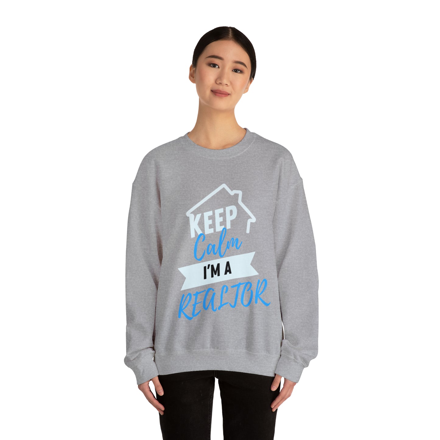 Keep Calm I’m a Realtor Unisex Heavy Blend™ Crewneck Sweatshirt