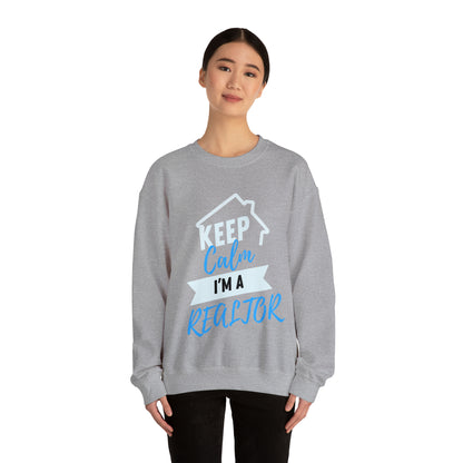 Keep Calm I’m a Realtor Unisex Heavy Blend™ Crewneck Sweatshirt