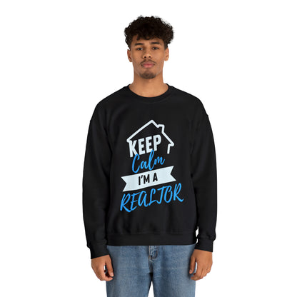 Keep Calm I’m a Realtor Unisex Heavy Blend™ Crewneck Sweatshirt