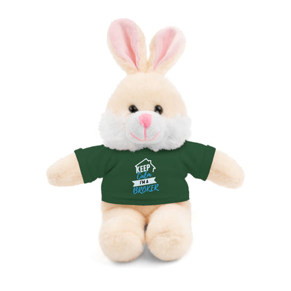 Keep Calm I'm A Broker Stuffed Animals with Tee