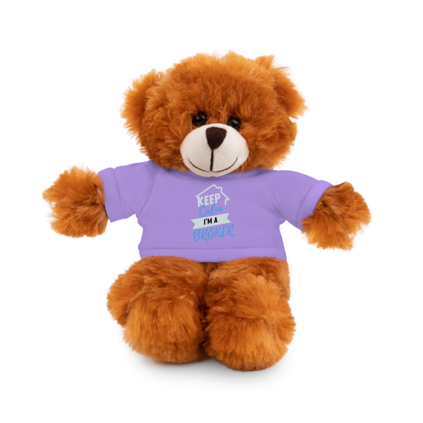 Keep Calm I'm A Broker Stuffed Animals with Tee