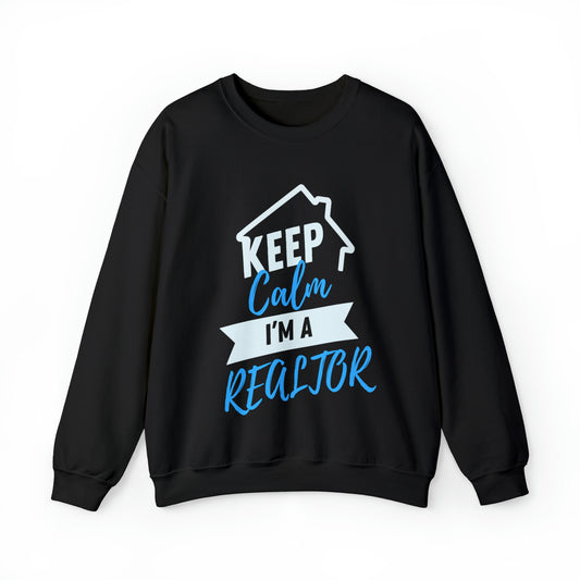 Keep Calm I’m a Realtor Unisex Heavy Blend™ Crewneck Sweatshirt