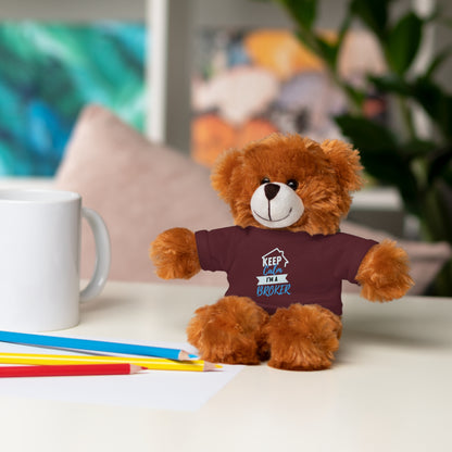 Keep Calm I'm A Broker Stuffed Animals with Tee