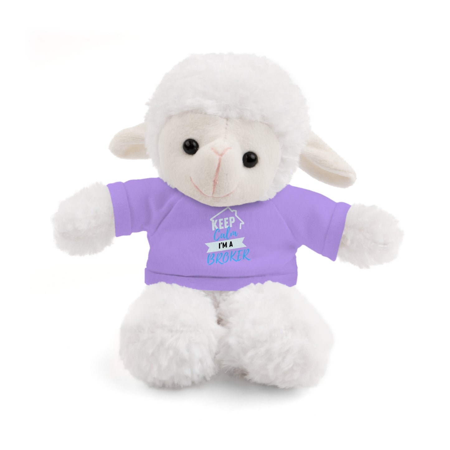 Keep Calm I'm A Broker Stuffed Animals with Tee