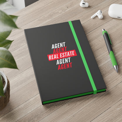 Real Estate Agent Color Contrast Notebook - Ruled