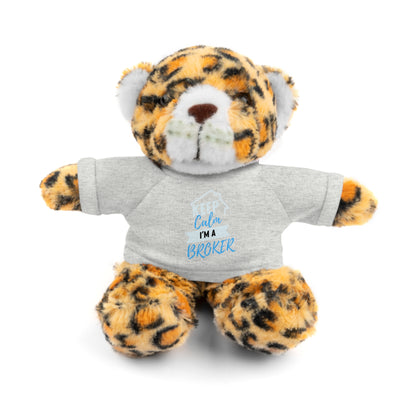 Keep Calm I'm A Broker Stuffed Animals with Tee