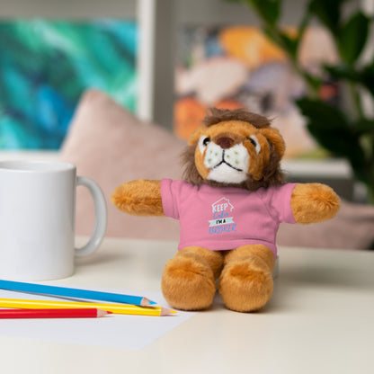 Keep Calm I'm A Broker Stuffed Animals with Tee