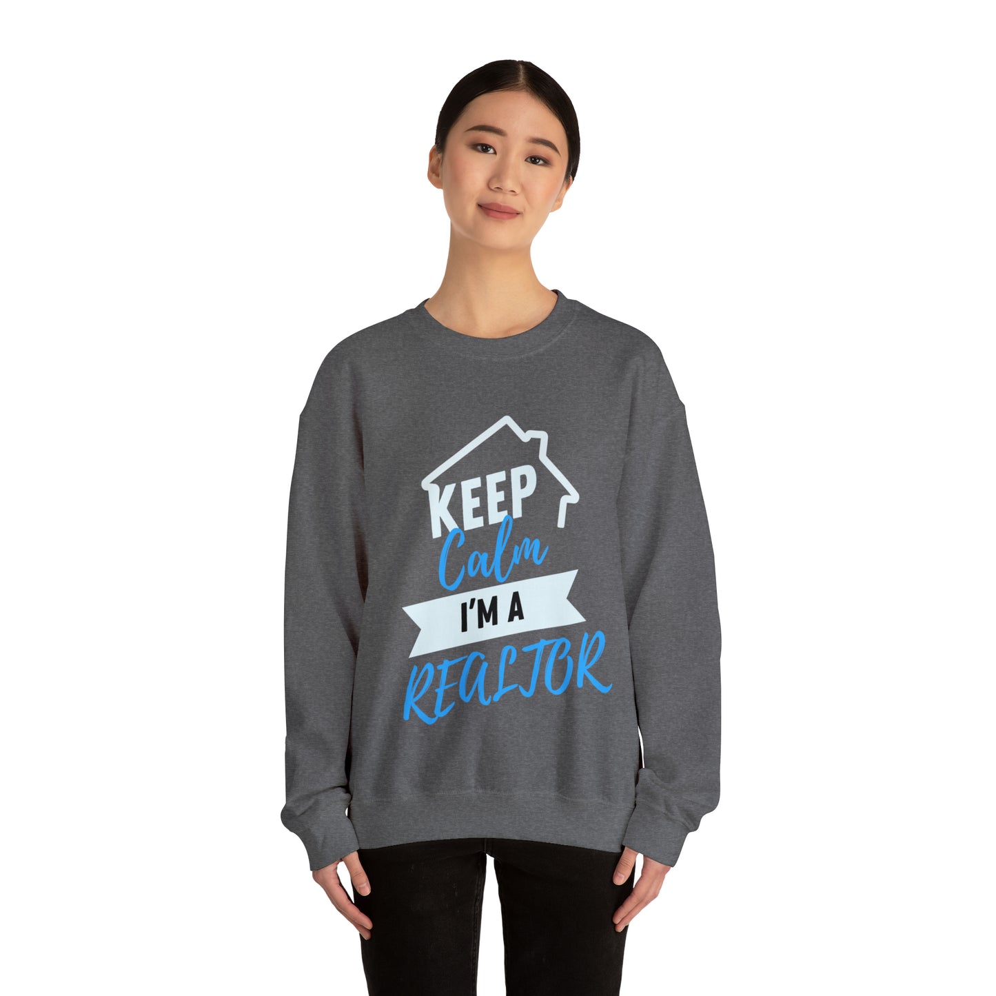 Keep Calm I’m a Realtor Unisex Heavy Blend™ Crewneck Sweatshirt