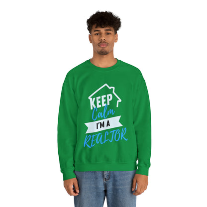 Keep Calm I’m a Realtor Unisex Heavy Blend™ Crewneck Sweatshirt