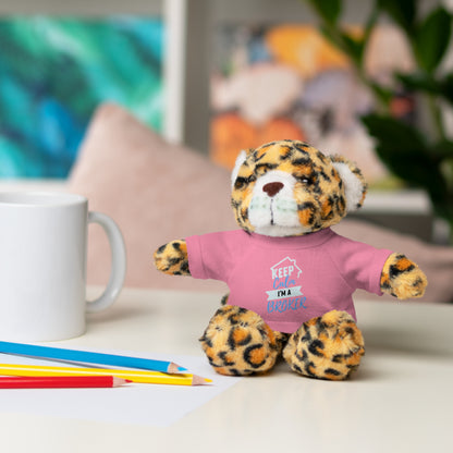 Keep Calm I'm A Broker Stuffed Animals with Tee