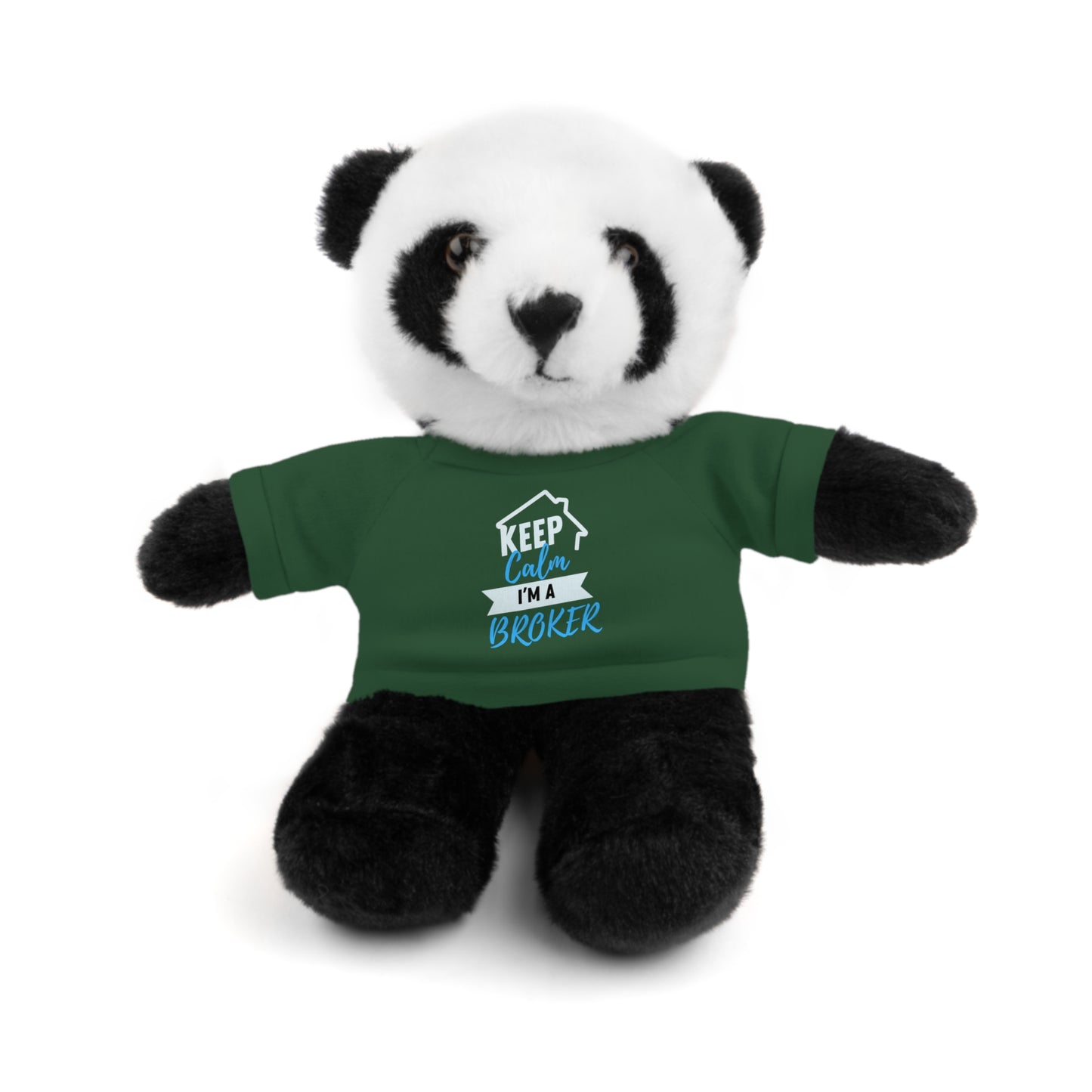 Keep Calm I'm A Broker Stuffed Animals with Tee