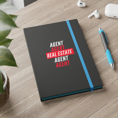 Real Estate Agent Color Contrast Notebook - Ruled