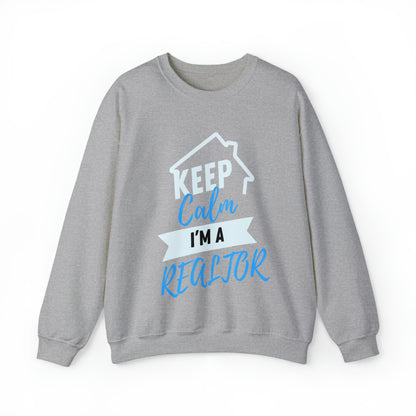 Keep Calm I’m a Realtor Unisex Heavy Blend™ Crewneck Sweatshirt