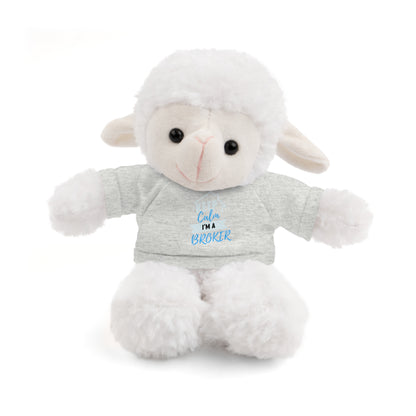 Keep Calm I'm A Broker Stuffed Animals with Tee