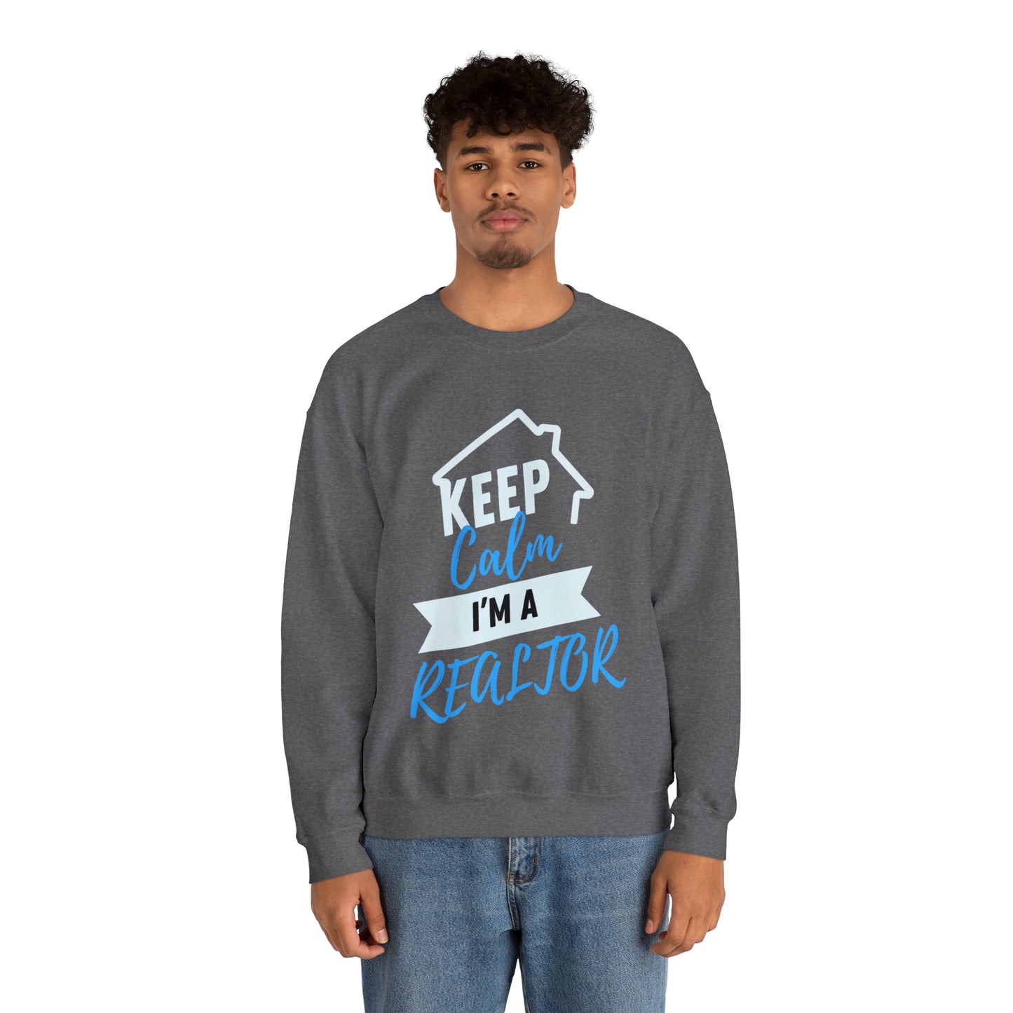 Keep Calm I’m a Realtor Unisex Heavy Blend™ Crewneck Sweatshirt