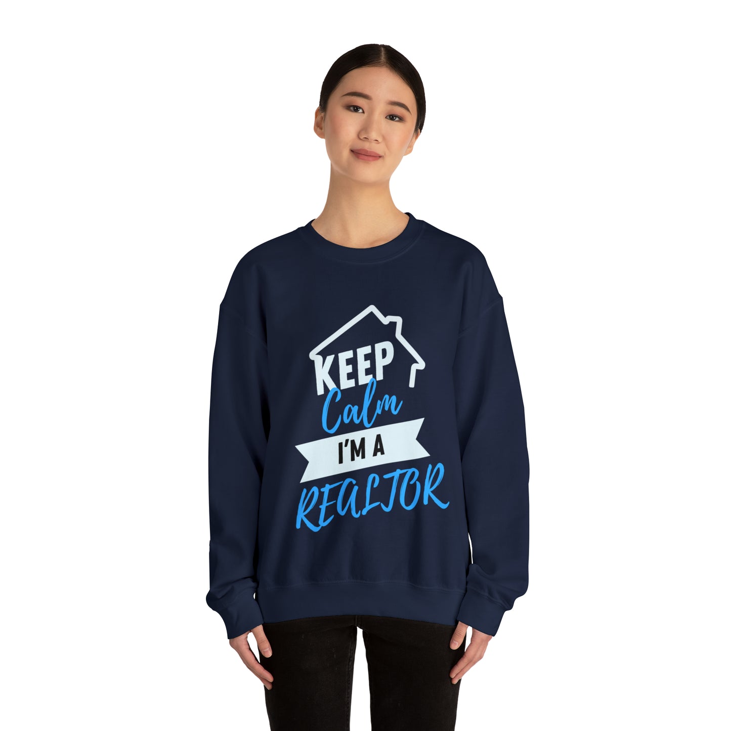 Keep Calm I’m a Realtor Unisex Heavy Blend™ Crewneck Sweatshirt
