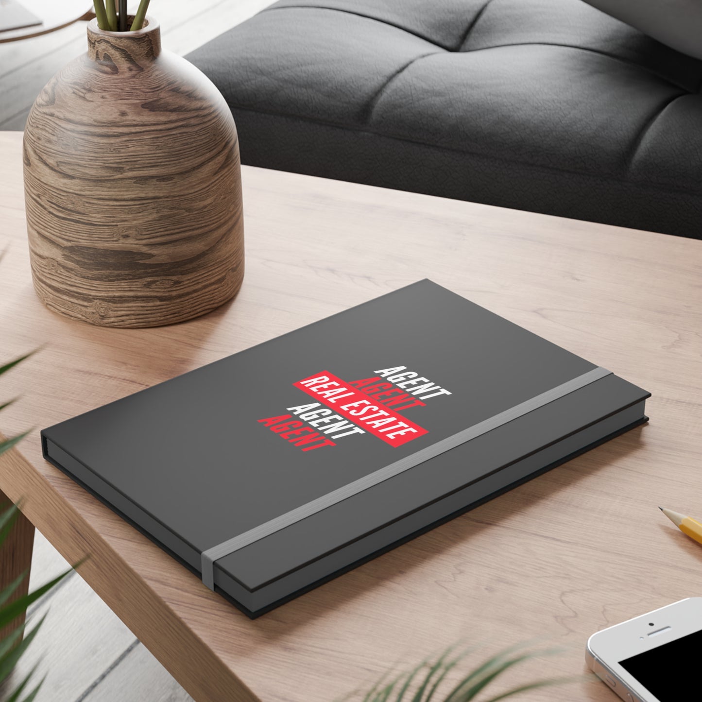 Real Estate Agent Color Contrast Notebook - Ruled