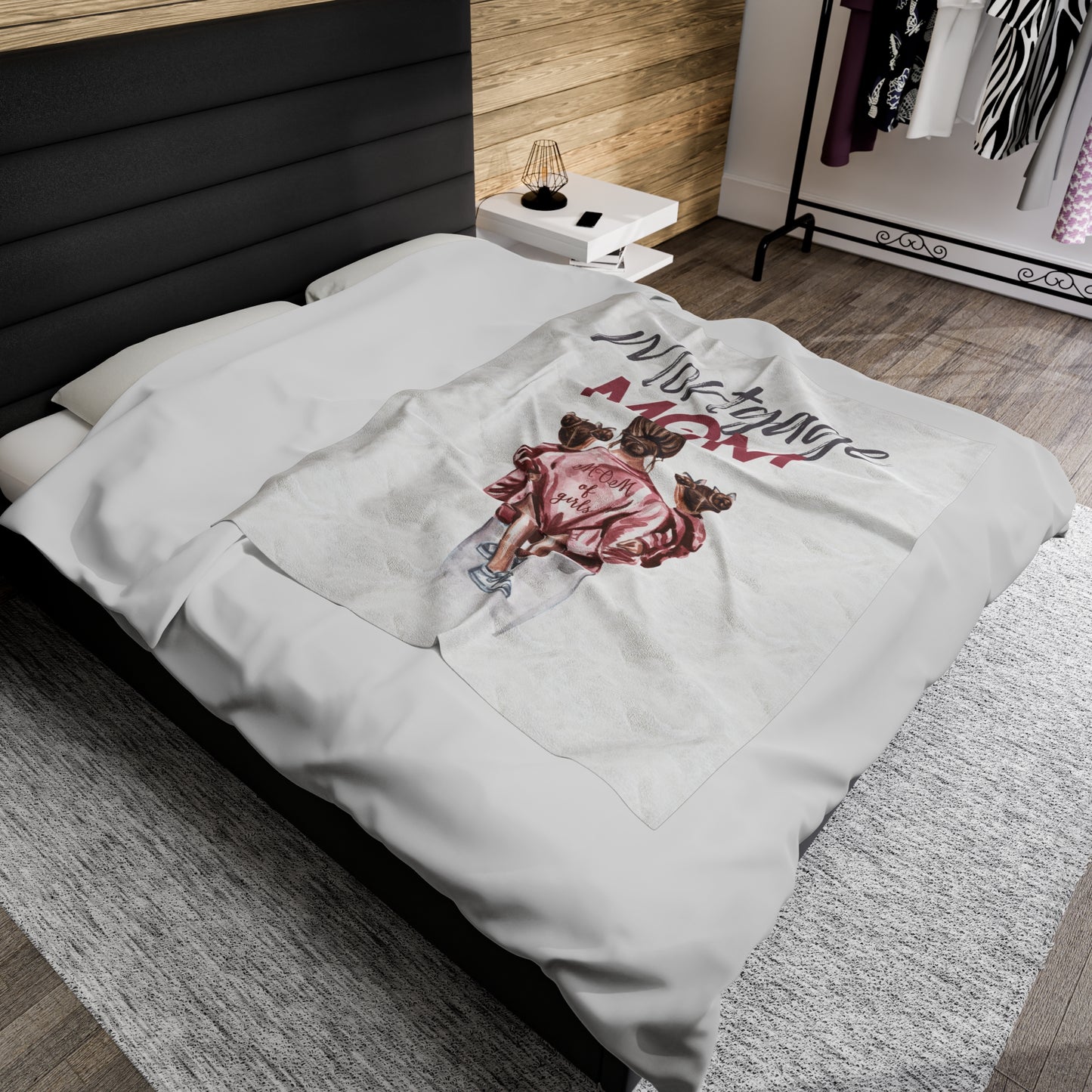 Mortgage Mom Velveteen Plush Blanket