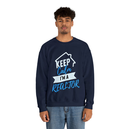 Keep Calm I’m a Realtor Unisex Heavy Blend™ Crewneck Sweatshirt