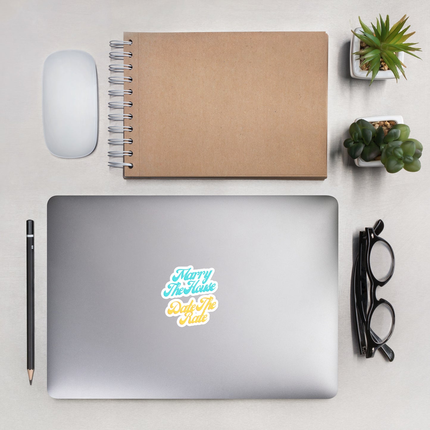 Marry the House Bubble-free stickers