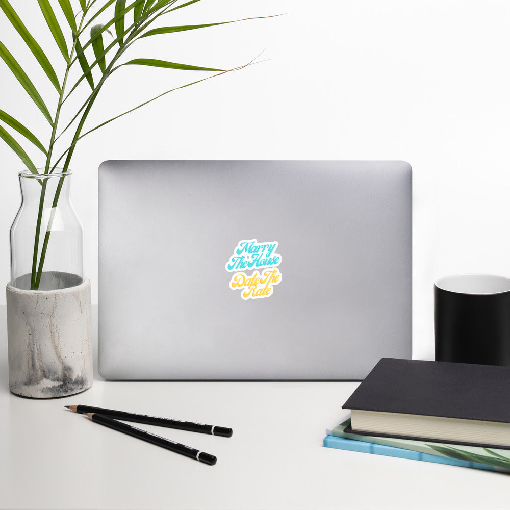 Marry the House Bubble-free stickers